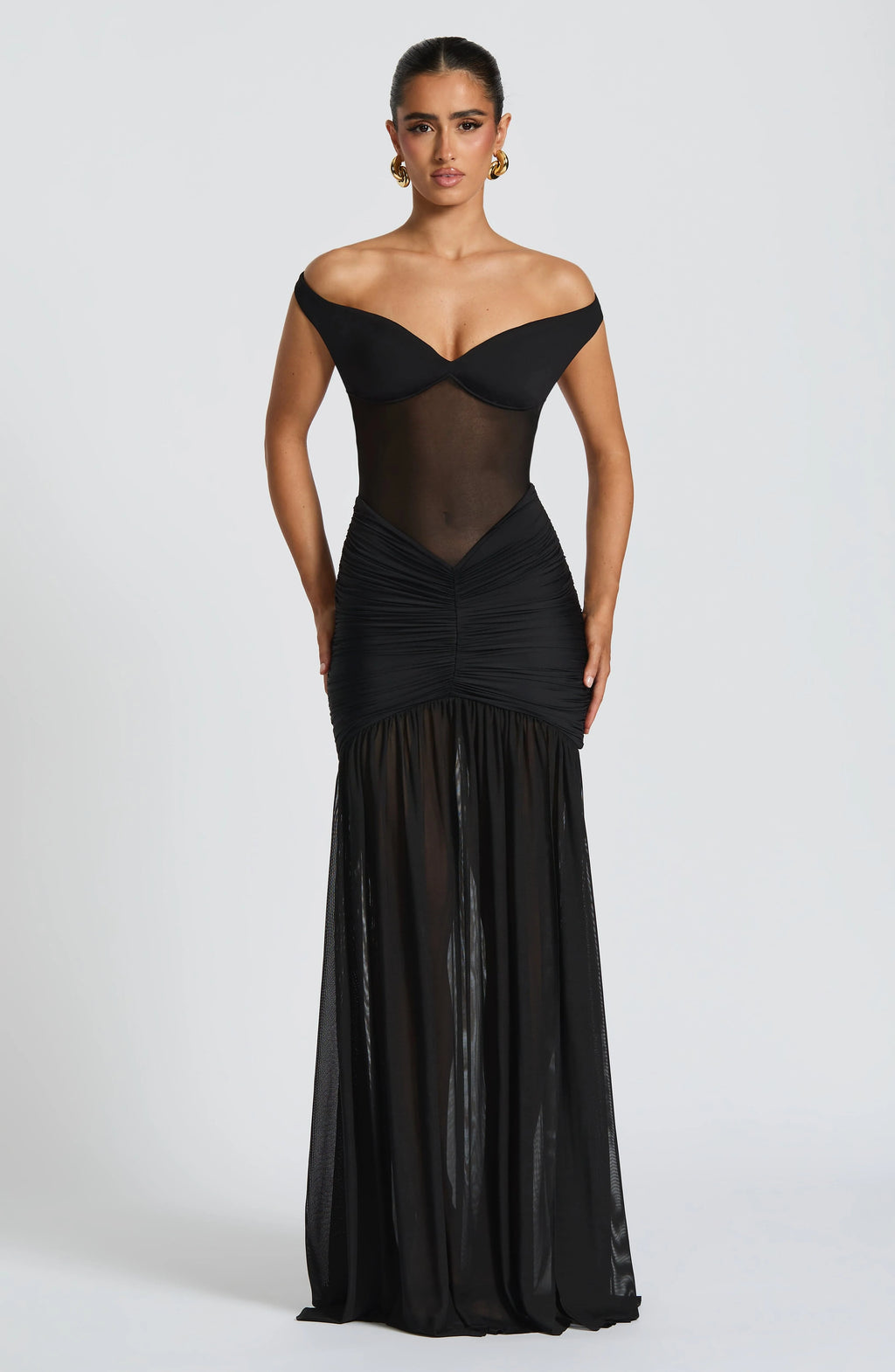 Alaia Maxi Dress in Black