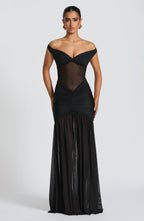 Alaia Maxi Dress in Black
