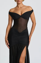 Alaia Maxi Dress in Black