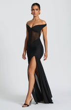 Alaia Maxi Dress in Black