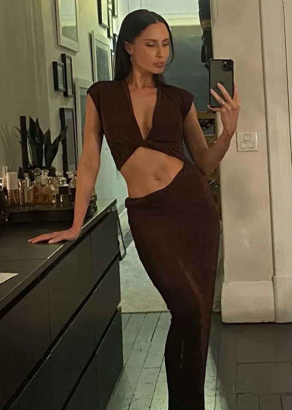 Henri Twist Maxi Brown