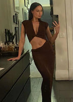 Henri Twist Maxi Brown