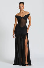 Alaia Maxi Dress in Black